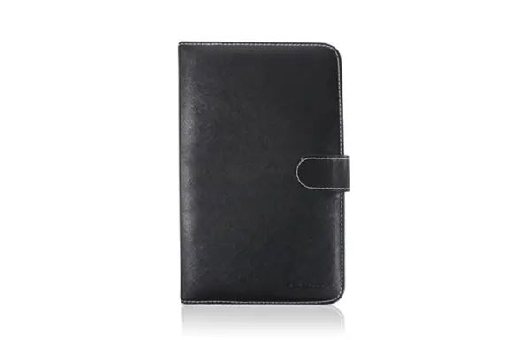 Funda ACTECK FP-900 - 8 pulgadas, Libro, Negro, Cuero, Universal