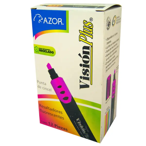 Resaltador Azor 2600RS Rosa - paquete de 12 piezas