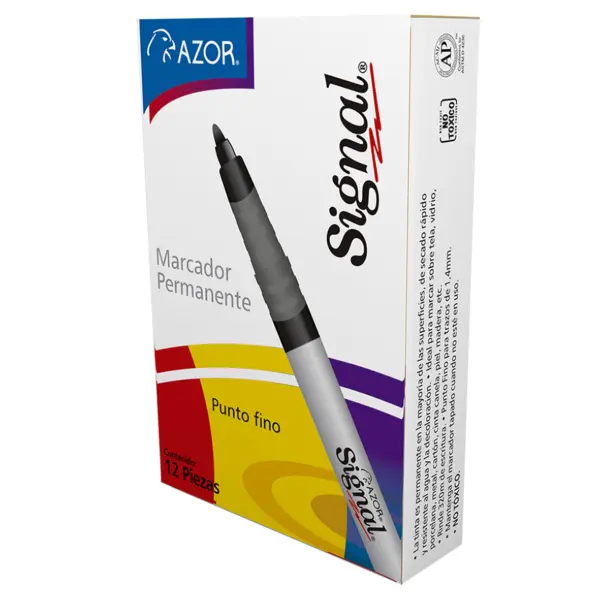 Marcador SIGNAL AZOR 30002 - punto fino rojo 12