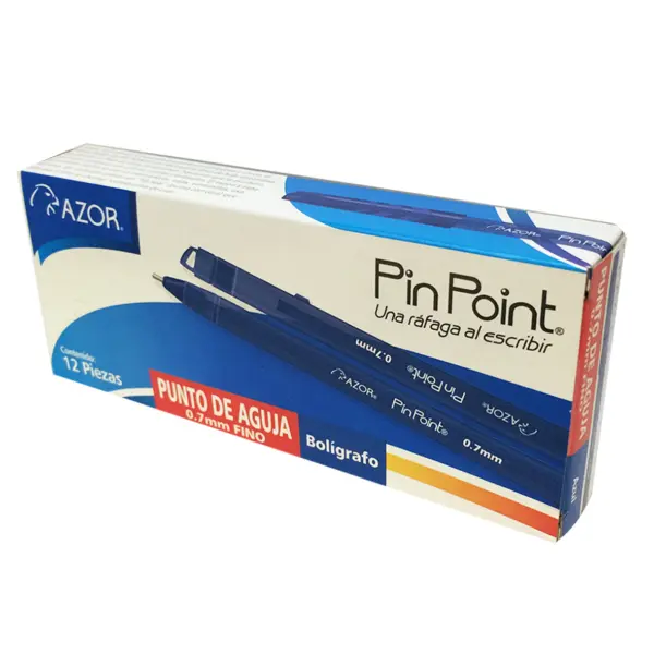 Pluma PINPOINT AZOR 6810AZ - Azul 0.7 c/12