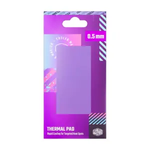 Parche Térmico Cooler Master 2TPX-NOPP-9005-R1 - morado, conductividad térmica 13, 3 W/m·K, densidad 3, 4 g/cm³, temperatura de funcionamiento de -40 - 200 ºC