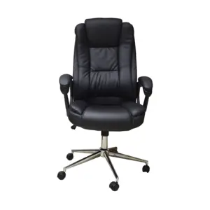 Silla Ejecutiva Naceb Technology Negro NA-0930N - Ejecutiva, Asiento acolchado, Negro, Vinipiel