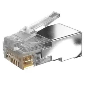PLUG  CAT6 RJ45 - BLINDADO, 100 PIEZAS, TRANSPARENTE 177077