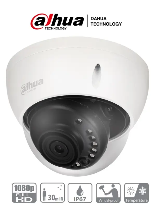 Cámara Domo Dahua Technology DH-HAC-HDBW1200EN-0280B-S4 -