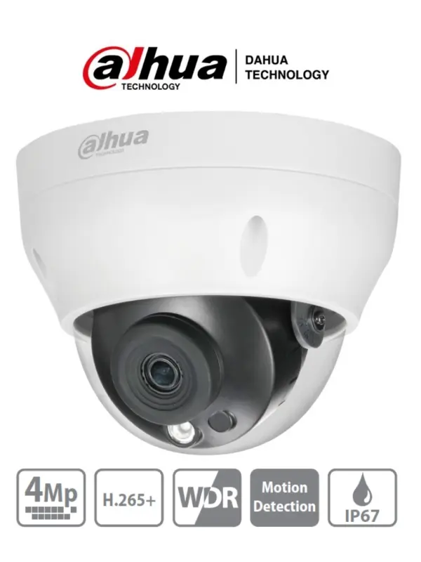 Cámara IP Domo Dahua Technology DH-IPC-HDPW1431R1N-0280B-S4 -