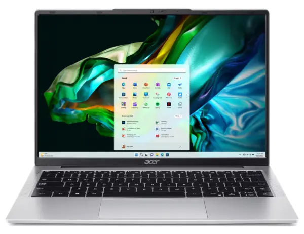 LAPTOP ACER ASPIRE LITE CORE I3-N300; PANTALLA 14 WUXGA IPS; 8 GB RAM; 512 GB SSD; WINDOWS 11 HOME; 1 año de garantía   1 año contra Robo; PLATA -