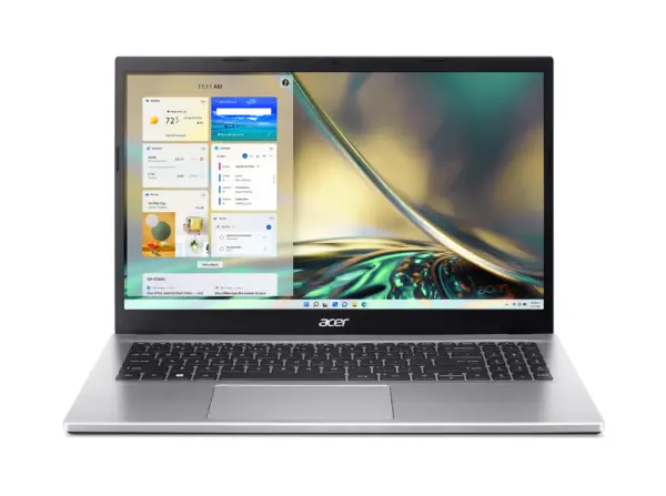 LAPTOP ACER ASPIRE 3 CORE I7-1255U; PANTALLA 15.6 FHD; 8 GB RAM; 512 GB; WIN 11 HOME; 1 año de garantía   1 año contra Robo; PLATA -