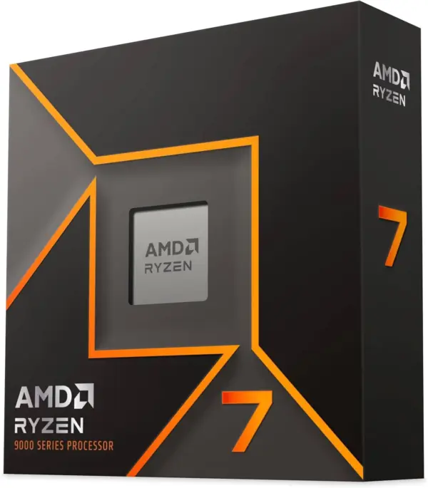 AMD RYZEN 7 9700X - 8 núcleos, socket AM5, No incluye ventilador, Con gráficos incluidos.