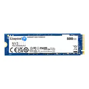 UNIDAD DE ESTADO SOLIDO KINGSTON NV3 500GB M.2 2280 NVME PCIE GEN 4X4 R.5000MB/S W.3000MB/S -