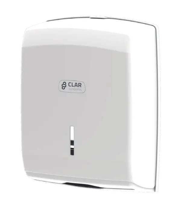 Dispensador de Toalla Inter-doblada Innova ABS antiestático. CLAR SYSTEMS. Color Blanco. -