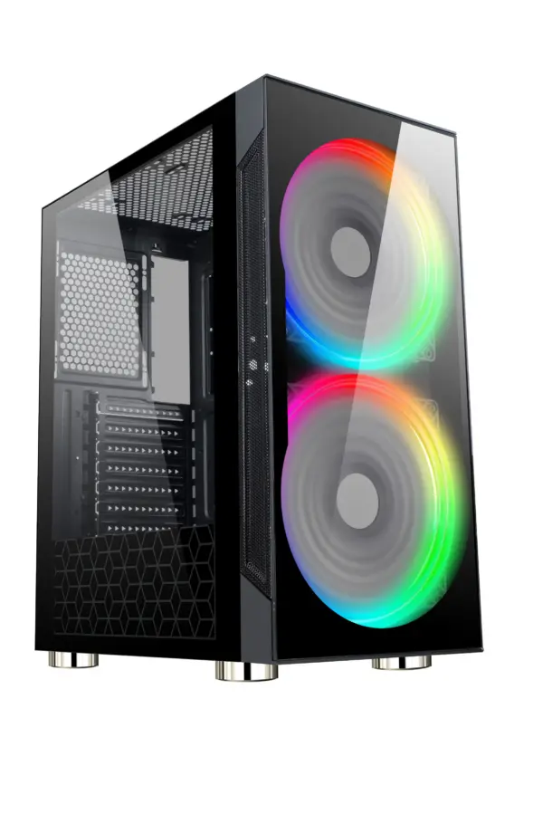 Gabinete Gamer BALAM RUSH KRAKEN GM980 MID TOWER ATX - Micro ATX Y Mini ITX Cristal Templado USB 3.0