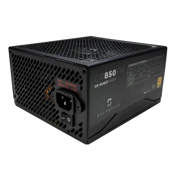 Fuente de Poder GAMER BALAM RUSH ATX 850W 80 PLUS Gold Full Modular 1X20 4 PIN -1XEPS 4 4 PIN -4XPCIE 6 2 PIN -9XSATA -3XMOLEX -1XFLOPPY -