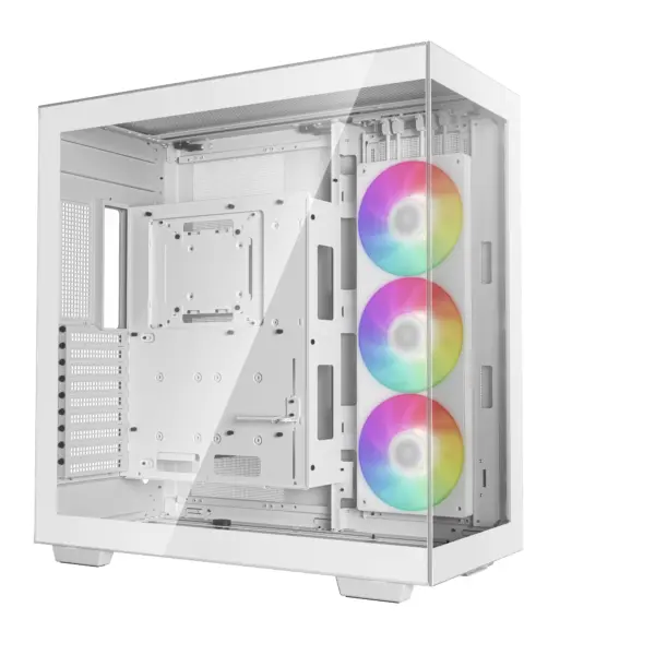 Gabinete Deepcool R-CH780 - mini ATX; E-ATX, GPU de hasta 480mm. Capacidad 9 ventiladores de 120mm o 140mm. 3 radiadores de 420mm. USB3.0×4, Audio×1, Tipo-C
