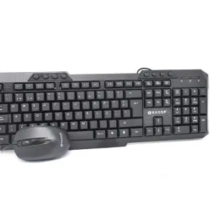 Kit Teclado y Mouse Naceb Technology NA-618 - Estándar, Negro