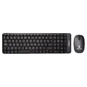Kit Teclado y Mouse inalámbrico - compacto, Español, Negro, 10 m, 6000618 BROBOTIX