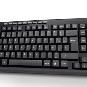 Kit Trim TechZone - combo inalámbrico con conexión USB, mouse 1000 DPI's, teclado con 117 teclas tipo QWERTY, 1 año de garantía.