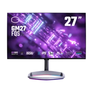 Monitor  COOLER MASTER GM27-CFX-US - 27 pulgadas, 1 ms, Negro