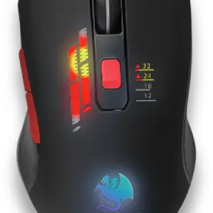 MOUSE GAMING NGM-HYDRA OPTICO RGB 6 BOTONES HASTA 3200 DPI USB 2.0 NEGRO -