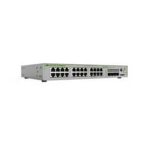 Swicth ALLIED TELESIS Administrable CentreCOM GS970M - Capa 3 de 24 puertos 10/100/1000 Mbps   4 SFP Gigabit. AT-GS970M/28-10.