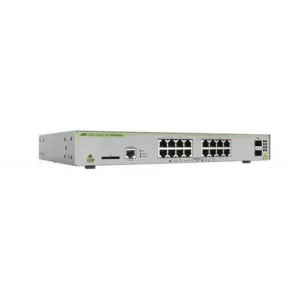 Switch ALLIED TELESIS PoE  Administrable CentreCOM GS970M - Capa 3 de 16 Puertos 10/100/1000 Mbps   2 SFP Gigabit, 247 W. AT-GS970M/18PS-R-10.