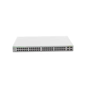 Switch ALLIED TELESIS Gigabit WebSmart de 48 puertos 10/100/1000 Mbps (4 x Combo)   4 puertos gigabit SFP Combo. AT-GS950-48-10. -