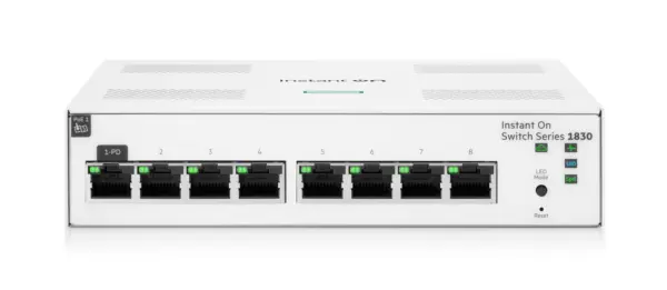 8x puertos RJ-45 autosensing 10M/100M/1GB - Capacidad de Switching: 16 Gbps