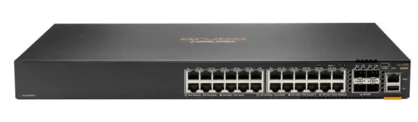 24 puertos 10/100/1000BASE-T y 4 puertos 100M/1/10G SFP  con 370 W de potencia PoE clase 4 - 128 Gbps
