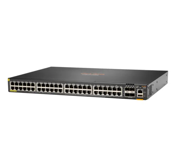 48 puertos 10/100/1000BASE-T y 4 puertos 1/10G SFP. 370 W de potencia PoE clase 4 - 176 Gbps