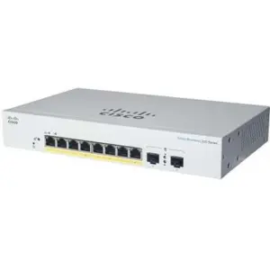 Switch  CISCO CBS220-8FP-E-2G-NA - Blanco, 8 puertos