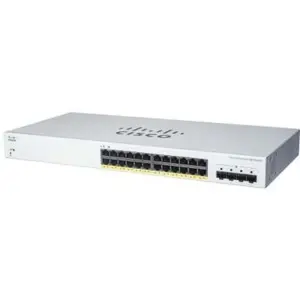 Switch  CISCO CBS220-24FP-4G-NA - Blanco, 24 puertos
