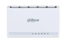 Switch para Escritorio de 5 Puertos DAHUA DH-PFS3005-5ET-L / No administrable / Fast Ethernet 10/100Mbps / Diseño Compacto / Capa 2 / Switching 1 Gbps/ -