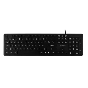 Teclado ACTECK TX22 - 105 teclas, Conexión USB .Compatibilidad Windows xp, vista, 7/ 8 / 10 Color Negro
