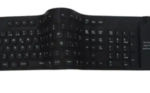 Teclado Flexible BROBOTIX - USB, Negro, Notebook/PC