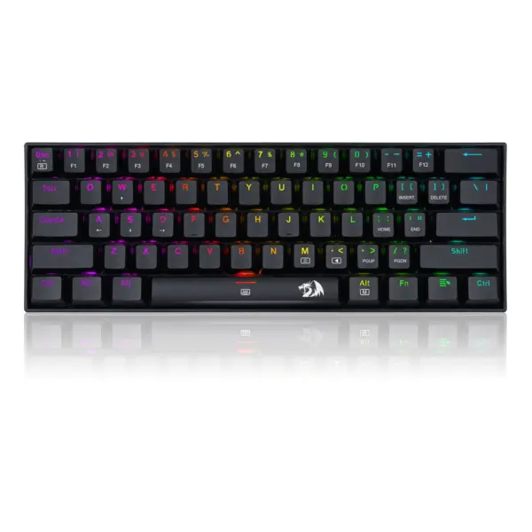 Teclado Mecánico Redragon Dragonborn k630RGB BROWN - Inglés, Negro, RGB