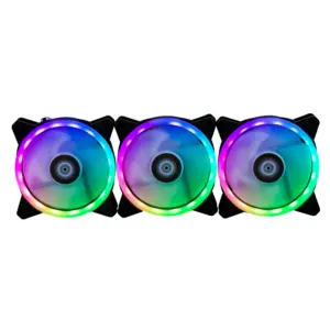 Kit de 3 Ventiladores BALAM RUSH 120 MM ARGB Hub y Control Remoto REMOTO EOLOX VK740 -
