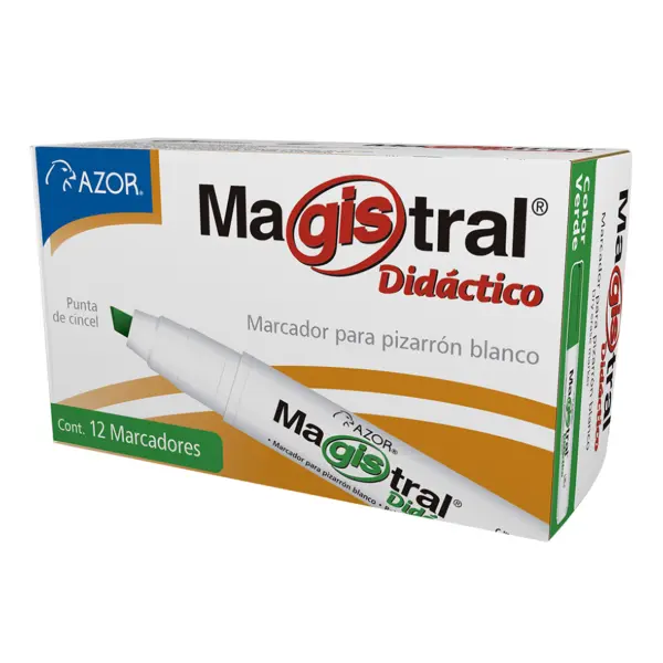 Marcador Magistral Azor 8350VE paquete de 12 piezas - Verde