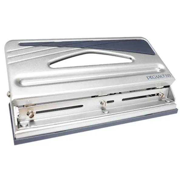 Perforadora Pegaso gris 333 perfora hasta 30 hojas de 75grs -