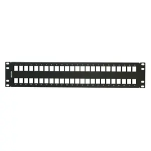 Patch Panel Modular CAT6/6A 48 Espacios 2UR BELDEN AX103115 - Acero, Negro