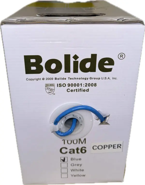 Cable de red Bolide BP0033/CAT6/CMX-100 - 100 m, Azul, Cat6, 100  Cobre