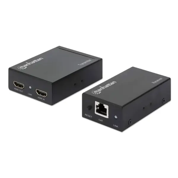 207461 Kit extensor de HDMI sobre Ethernet 1080p hasta a 100 m - Cable Cat6, Soporta IR