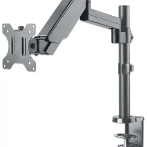 Soporte universal de pared para monitor MANHATTAN con pistón a gas - Soporta un monitor de 17 pulgadas a 32 pulgadas