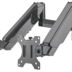 Soporte Universal para Dos Monitores MANHATTAN 461627 - 8 kg, Aluminio, De plástico, Acero, 17