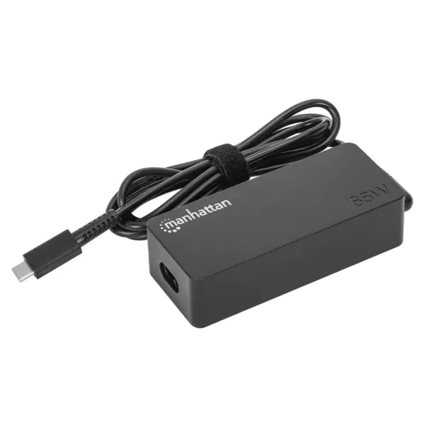 102513 Cargador para laptop USB-C de 65 W - Carga cualquier dispositivo con entrada Tipo-C.