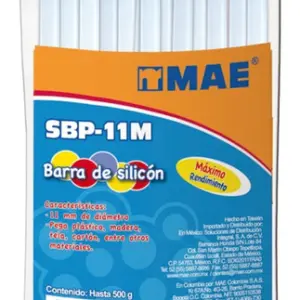 Silicon en Barra Premium Grande de 1 kg marca SBP-7ML Mae 11mm -