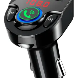 Transmisor BT Doble puerto USB PERFECT CHOICE PC-331148 - Negro, 87, 5 - 108 MHz