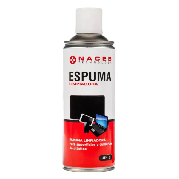 Espuma limpiadora - 454 g Mezcla de materiales orgánicos no tóxicos de baja reactividad quimica que no se consideran dañinos al medio ambiente ni a la salud