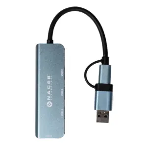 NACEB Hub Usb-C/A A 4 Puertos Usb 3.0 NA-0126 -