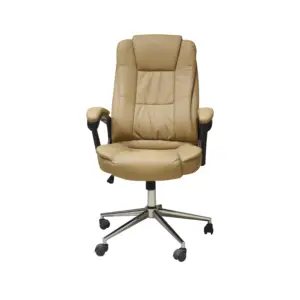 Silla Ejecutiva Naceb Technology Cafe NA-0930C - Ejecutiva, Asiento acolchado, Café, Vinipiel