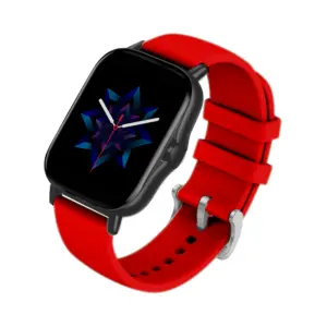 SMARTWATCH 1.69 TOUCH IP67 BT ANDROID/IOS NOTIFICACIONES LOCALIZADOR BOCINA/MIC CALORIAS PODOMETRO OXIGENO PRESION ART F CARDIACA 72H ROJO -