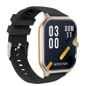 SMARTWATCH NSW-101 2.01 IP67 BT 5.0 APP FITPRO BAT 180 mAH MIDE CALORIAS FC CON VIBRACIÓN MULTIMEDIA FUNCIÓN BUSCAR Y FOTOS A DISTANCIA NEGRO/DORADO -
